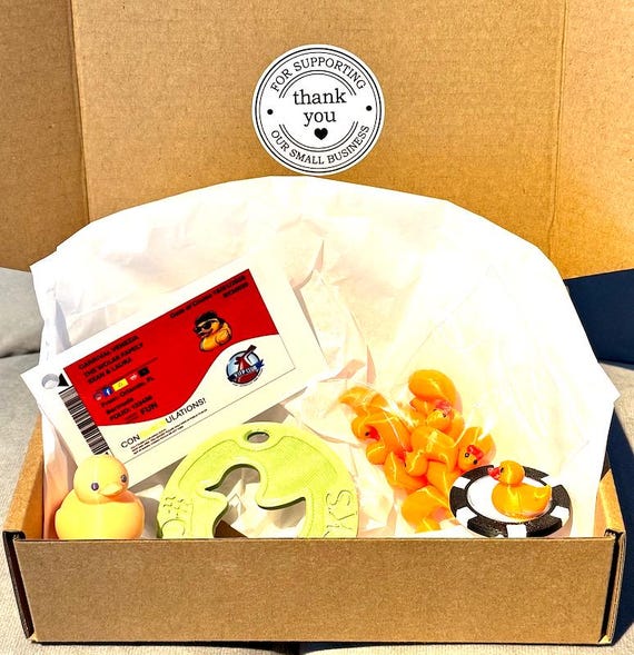 Personalized Carnival Cruise Ducks Set: Laminated Tags & String Included