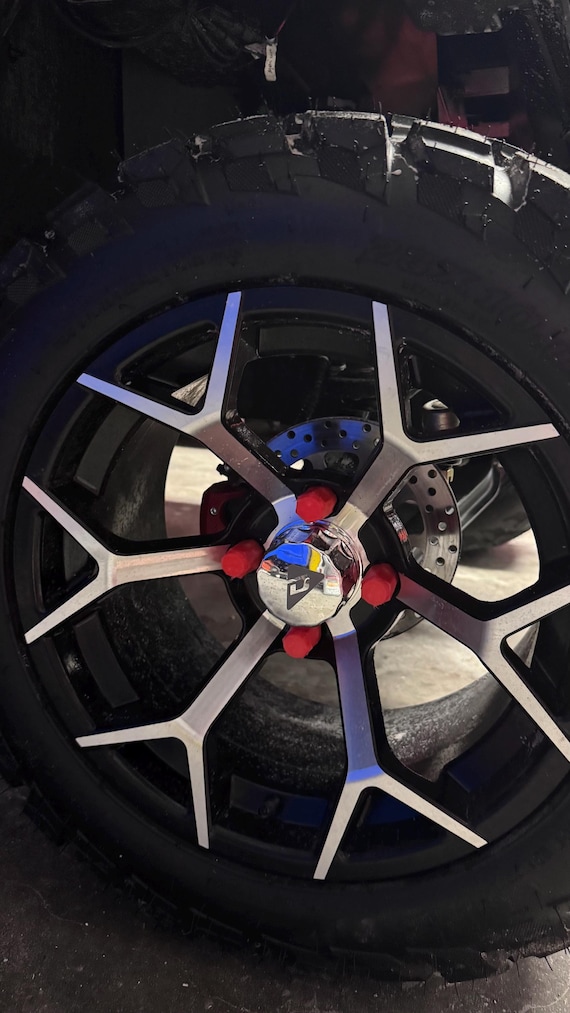 Lug Nut Caps 17mm Denago/Teco/Evolutuon Golf Carts and MUCH MUCH MORE!