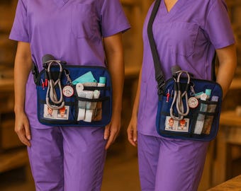 Heuptas voor verpleegster, organizer met meerdere vakken | Duurzame tas voor medisch gereedschap met meerdere vakken | Opbergriem voor gebruik in de gezondheidszorg
