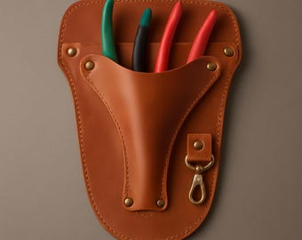 Florist Tool Belt – Leather Garden Tool Pouch, Floral Arrangement Waist Bag, Utility Organizer for Gardeners, DIY & Craft Work