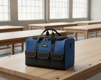 Professional Waterproof Tool Bag | 30% Extra Capacity Organizer | Heavy Duty Electrician Tool Pouch | Multi-Pocket Construction Work Bag