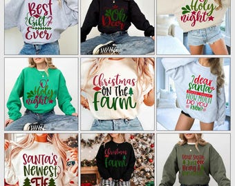 Cute Quote Christmas SVG PNG Bundle, Retro Winter Designs,Christmas Shirt Print Bunde (Digital Download)