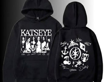Katseye K-Pop Retro Double Sides PNG | Chaos Digital Design | Katseye K-pop Shirt Design | Katseye Sublimation Design (Printable Download)