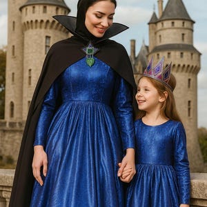 Handmade Evil Queen Costume: Gothic Witch Ball Gown, Halloween Cosplay