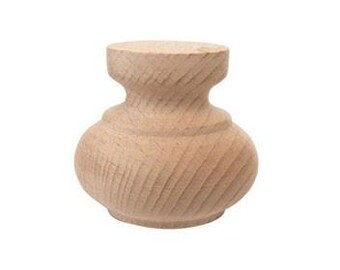 Noga meblowa drewniana średnica 64 mm i wysokości 58 mm - model WY01005A