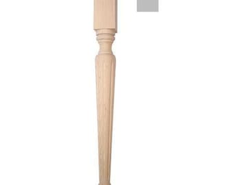 Noga drewniana do stołu ,konsoli 73x73x H740 mm Fluted F990033