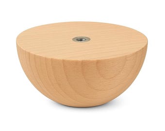 PÓŁKULA DREWNIANA Z MUFĄ M6 WY01040