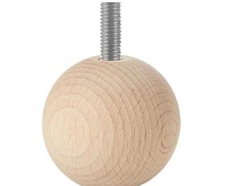 Kula noga drewniana meblowa ∅ 80 mm - WY01024