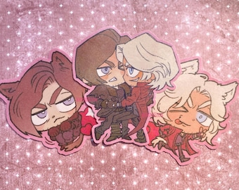 Leon + Dante 3” Stickers