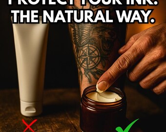 Tattoo Aftercare Balm: Natural Healing Cream with Grass-Fed Tallow