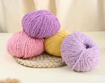 Soft Plush Short Pile Yarn - 53 Colors, Crochet Dolls, Amigurumi Yarn, Handmade Creations, Short Pile Yarn