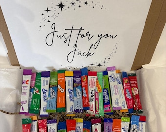 30 American Flavored Water Drink Mixes Variety Pack, Hydration Gift Hamper
