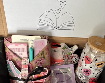 Secret Baby Romance Book Box, Accidental Pregnancy Novel Gift, Reader Present