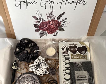 Gothic Gift, Goth Pamper hamper, Gothic Self Care, Dark Aesthetic Gift Box, Alternitive Goth Gifts, Spooky Pamper Box, Goth Birthday Gift