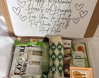 Retirement Hamper, Retirement Gift, Happy Retirement, Retirement Novelty Gift, Retirement Keepsake, Work Leaving Gift, Unique Retirement Box