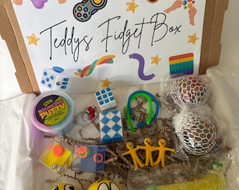 Sensory Fidget Box for Kids, Anxiety Relief, Calm Down Toys, Autism ADHD Fidgets