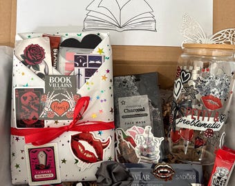 Blind Date Book Box, Vampire Romance, Supernatural Mystery Read, Pamper Items