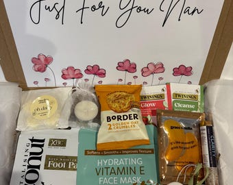 Nan Pamper Gift Box, Self Care Hamper, Ceramic Heart Keepsake