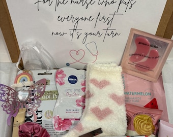 Nurse Pamper hamper, Nurse Thankyou gift, Nurse self care box, Nurse gifts, Nurse appreciation Gift box, gift for her, Nurse hug in a box