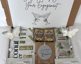 Engagement Gift Hamper For Couples, Pamper Treats, Keepsake Token