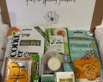 Teacher Thank You Hamper, Pamper Gift Set, Ceramic Apple Keepsake