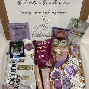 Blind date with a book box, surprise for her, bookish gift box for book lovers, book treats, bookish gifts, wrapped surprise, gifts for her