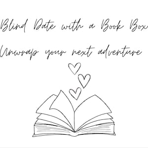 Blind date with a book box, surprise for her, bookish gift box for book lovers, book treats, bookish gifts, wrapped surprise, gifts for her