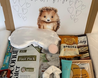 Hedgehog Hug Gift Box, Pamper Hamper, Keepsake Token