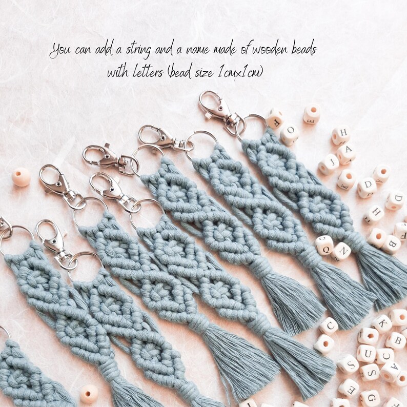 Macrame Keychain Pattern for Beginners | Diamond Pattern Macrame ...