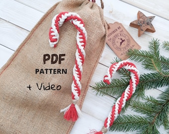 Macramé snoeprietpatroon voor beginners, pdf-tutorial, boho-vakantiedecor pdf + video