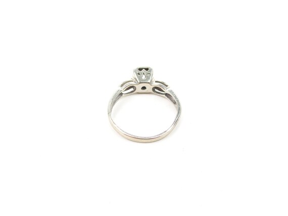 Illusion Diamond Ring, Antique Art Deco Engagemen… - image 7