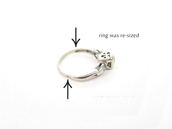 Illusion Diamond Ring, Antique Art Deco Engagemen… - image 6