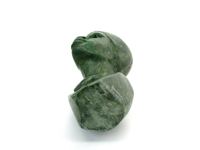 South African Sculpture Carved Verdite Stone Bust of Shona Etsy