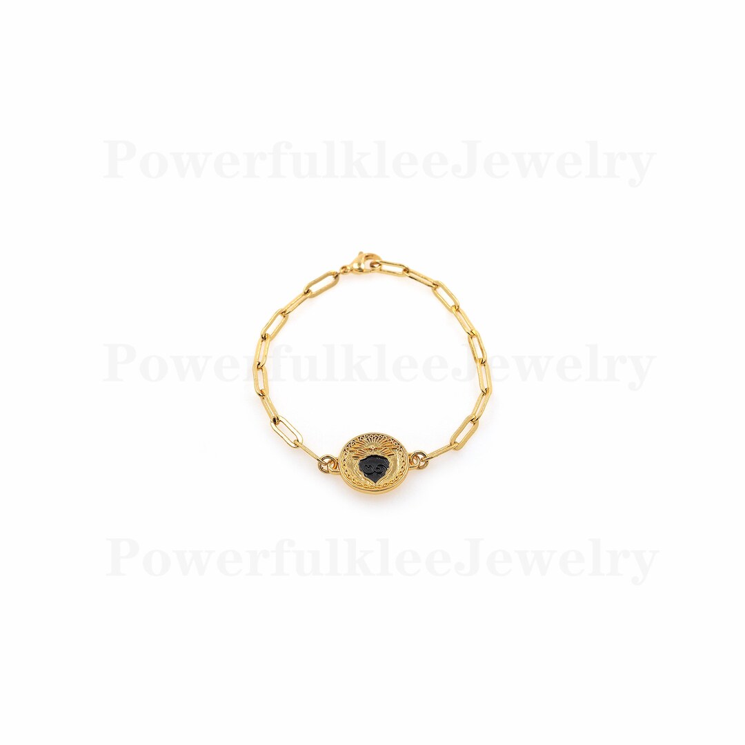 SACRED SYMBOLS STRETCH BRACELET GOLD main image 1