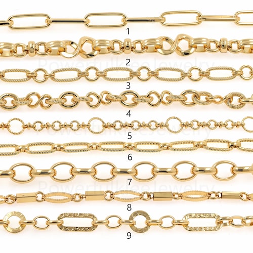 18K Gold Filled Chain Necklacegold Dainty Link Etsy