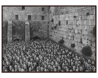 Wooden Framed Poster Kotel Black and White – Premium Matte Paper