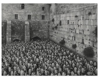 Kotel Black and White Museum-Quality Matte Paper Poster