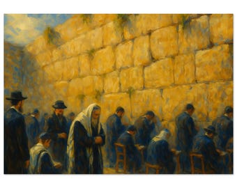 Poster Kotel Jewish Art Jerusalem Premium Matte Paper