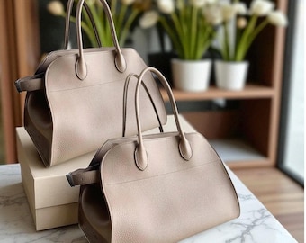 Bolso tote de piel granulada: bolso de mano para mujer, bolso de trabajo resistente, bolso de hombro para uso diario.