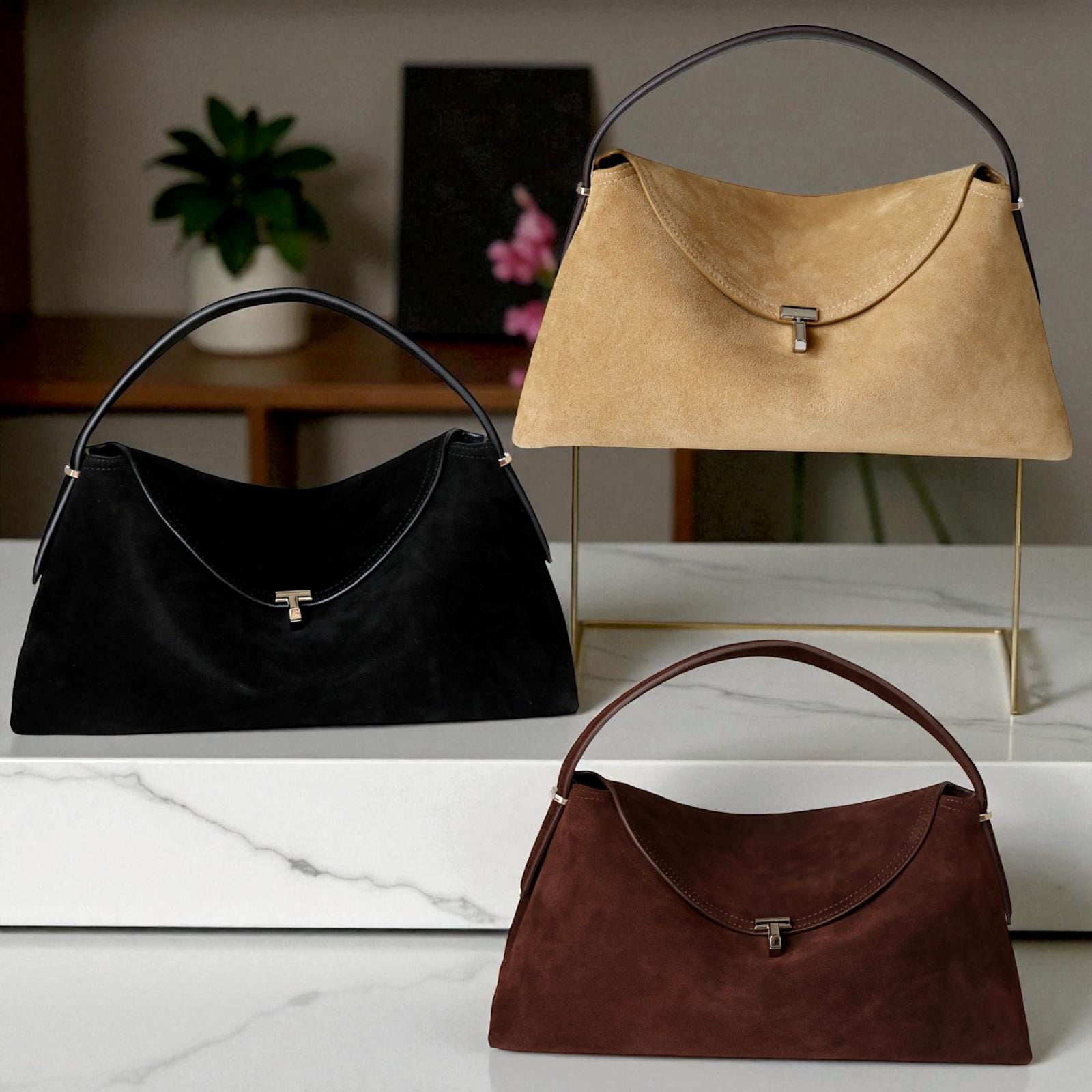 Sac à Main Soirée CHARLES JOURDAN Vintage En Cuir Noir - TBE - Occasion
