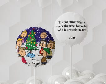 Charlie Brown Christmas Tree Balloon | 11" Round/Heart Foil