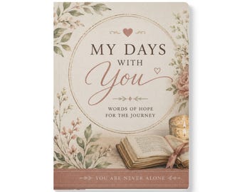 My Days With You softcover journal | Christian devotional floral notebook