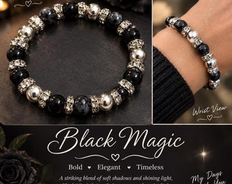 Pulsera inspirada en la magia negra: Mis días contigo