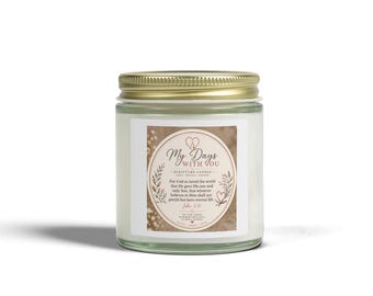 Coconut Apricot Scented Candle 4oz 9oz | Soy Coconut Wax Jar