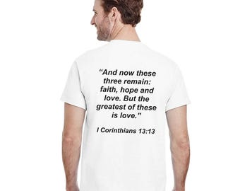 Jean 3:16 T-shirt verset de la Bible