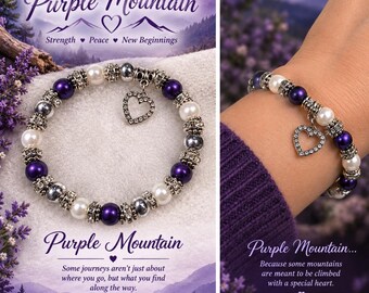 Pulsera inspirada en Purple Mountain - Mis días contigo