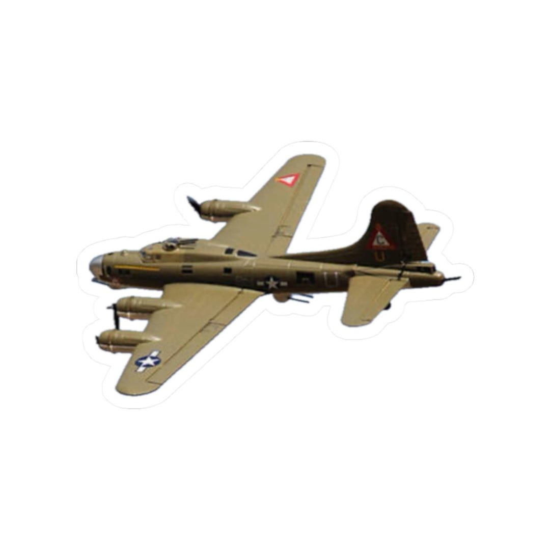 Vintage B-17 Bomber Plane Sticker | Military Aircraft Kiss-cut Sticker ...