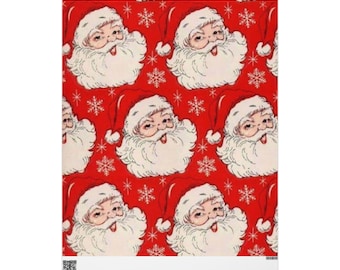 Papel de regalo de Papá Noel: Diseño festivo navideño