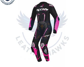 Ixon Vortex 3 Lady Moto GP Motorcycle Riding Suit, GPlus Motorbike Original Leather Racing Suit, CE Approved Protections, Gift For Her