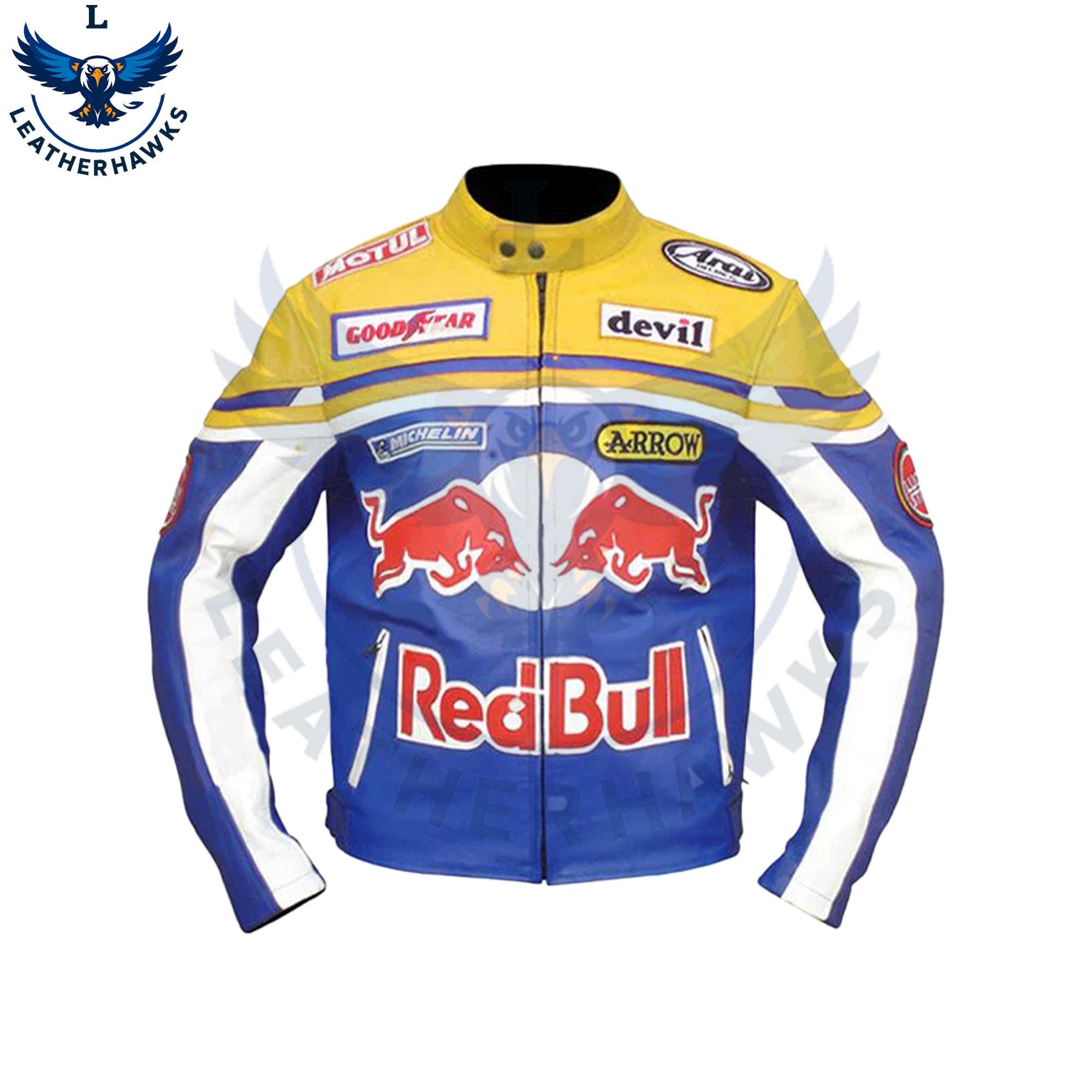 レーシングジャケットRed Bull 革ジャン Yahoo!オークション - J1K/S1.8-2 TOP GEAR Red Bull レッドブル